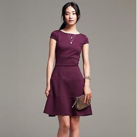 banana republic maroon dress